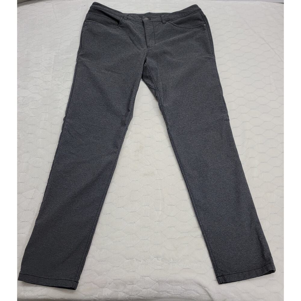 lululemon ABC Pant Classic 36x32 Charcoal Grey Utilitech Mens Stretch Chino Pant